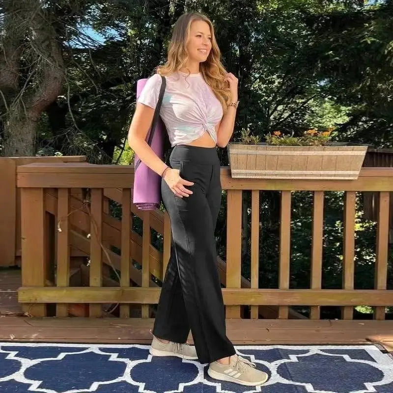 🎄 Christmas Sale! Women's High-Waist Wide Leg Pants | Limited-Time New Fleece-Lined Version