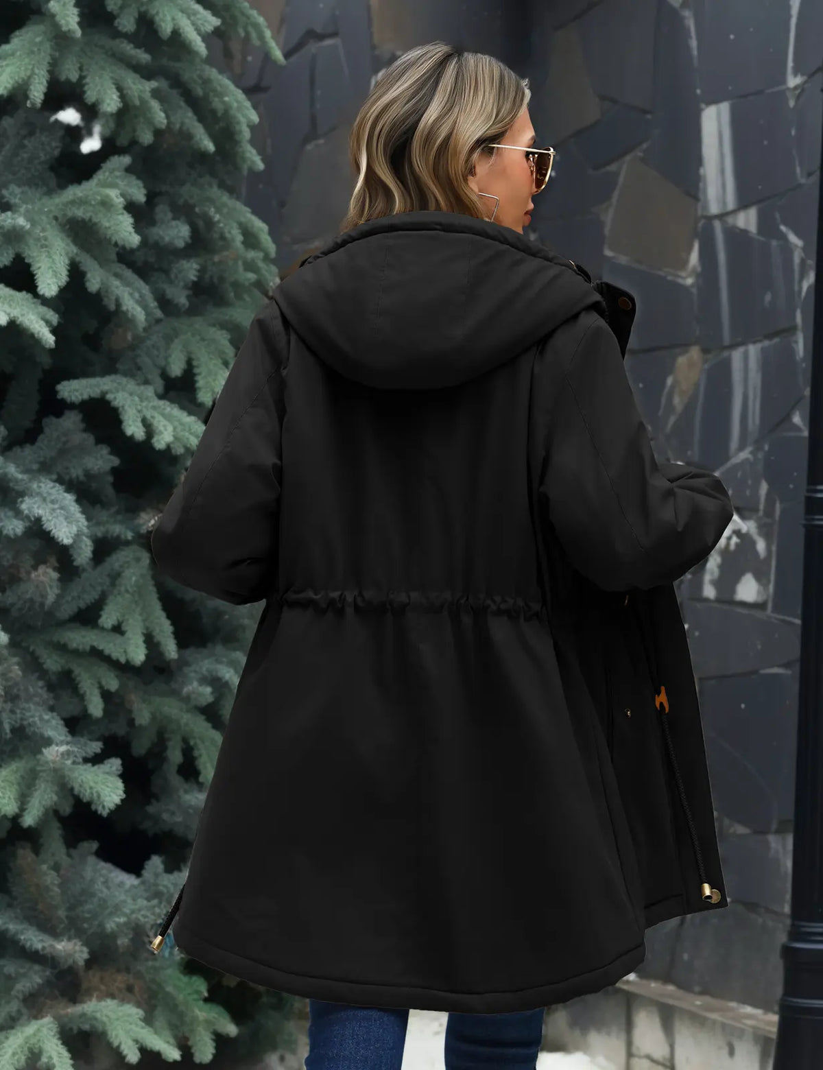 ⛈️98% Waterproof Shell + 🔥Cashmere/Fleece Lining – Women's Fleece-Lined Warm Parka