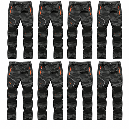 Plain Fleece-Insulated Thermal Pants - Waterproof Softshell, Below the Ankle, Heat Reflective, Zip Pockets