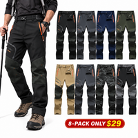 8-PACK ONLY $29-Black + Dark Gray + Navy Blue + Army Green + Khaki + Charcoal Gray + Black Camo + Black/Gray