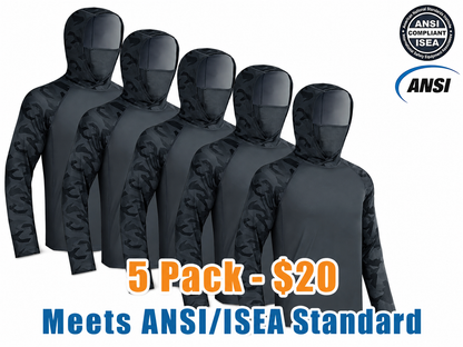 Men's Sun Protection Hoodie (with Face Mask/Neck Gaiter) — UPF 50+ UV Protection