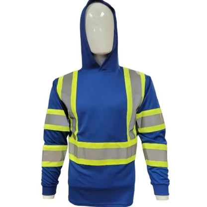 High-visibility, breathable, sun-protective safety shirt