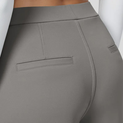 [LAST DAY SALE]High Waisted Stretch Pocket Straight Leg Work Pants