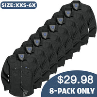 Stone Washed Black 8PK