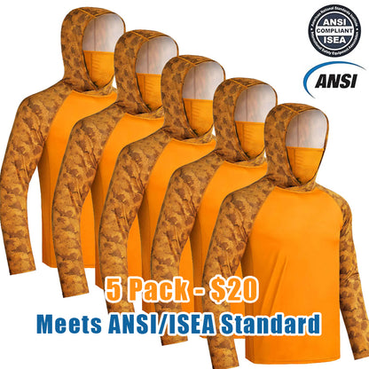 Men's Sun Protection Hoodie (with Face Mask/Neck Gaiter) — UPF 50+ UV Protection