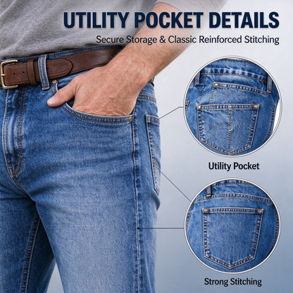 🔥 BESTSELLER | 9PCS $27.99 | Men's Relaxed Stretch Boot Cut Jeans