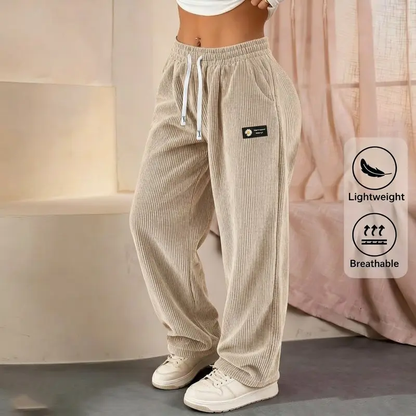 Women's Corduroy Straight-Leg Casual Pants