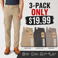 3-PACK ONLY $19(Black+Gravel Gray +Dark Navy )