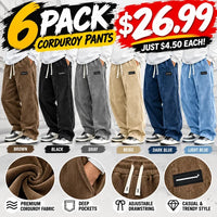 6 PACK CORDUROY PANTS