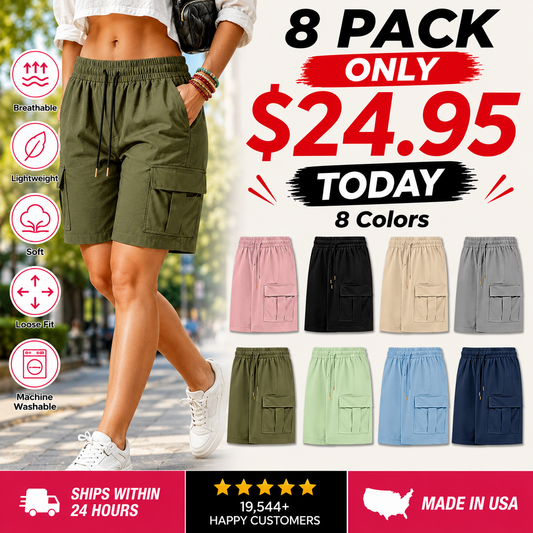 Today Only – Women's Outdoor Utility Shorts – Multi-Pocket Design