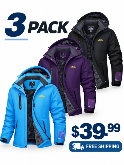 Women's Waterproof Fleece-Lined Winter Jacket