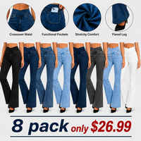 8-PACK ONLY $26.99(Stretch bootcut jeans)