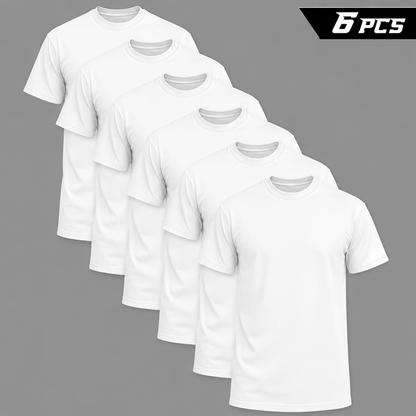100% cotton T-shirt, black and white mix