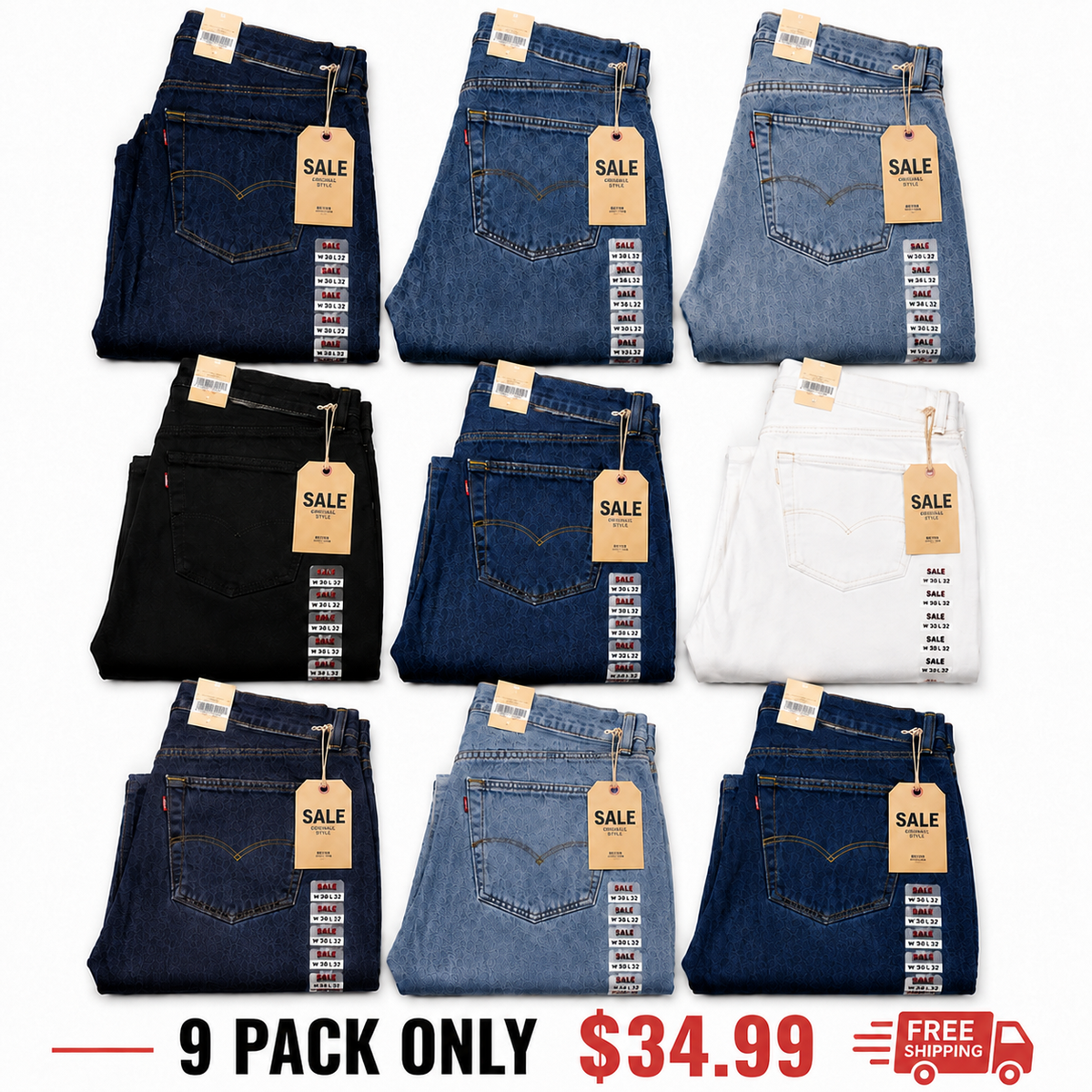 Flex Stretch Slim Straight Jeans