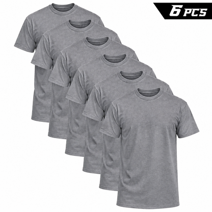 100% cotton T-shirt, black and white mix
