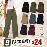 9-PACK ONLY $24(Black+Olive Green+Brown+Khaki+Gray Blue+Navy Blue+Dark Gray+Burgundy+Cream)