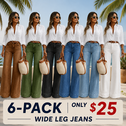 Women's Loose Fit Baggy Oversized Straight Leg Denim Jeans with Pockets
