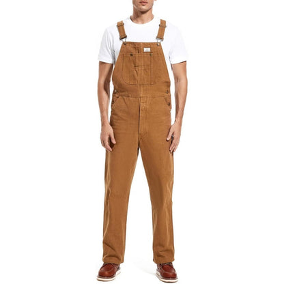 🔥Men's Denim Bib Overalls,  Workwear with Adjustable Straps and Convenient Tool Pockets