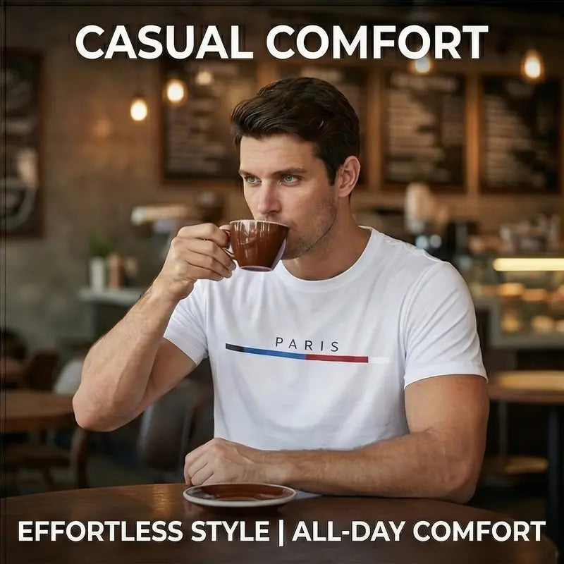 🔥🔥 Limited-Time Offer: Men's Printed Short-Sleeve T-Shirt — Moisture-Wicking