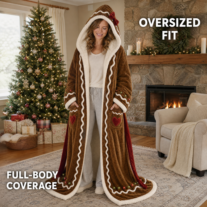 🎁 Sherpa Wearable Electric Blanket 🎄 Overheat Protection & Auto-Shutoff Function