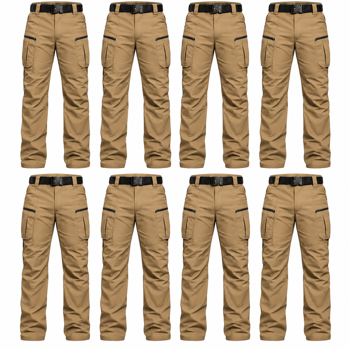 Ripstop Water Resistant Cargo Tactical Pants Lightweight Breathable EDC Outdoor Hiking Work Pants 8 Pockets