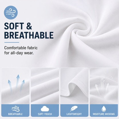 Solid-color crew-neck casual T-shirt — Women's short-sleeve base layer