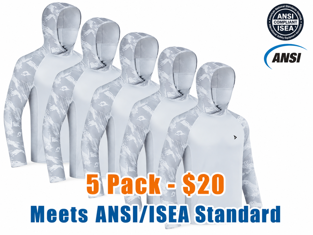 Men's Sun Protection Hoodie (with Face Mask/Neck Gaiter) — UPF 50+ UV Protection