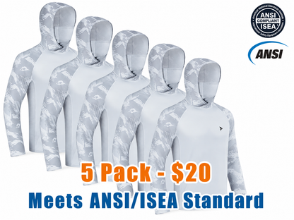 Men's Sun Protection Hoodie (with Face Mask/Neck Gaiter) — UPF 50+ UV Protection
