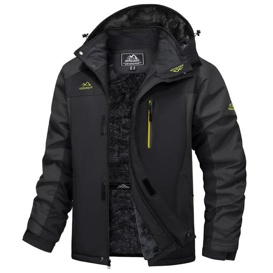 Men's Slim-Fit Water-Repellent Fleece-Lined Ski Parka
