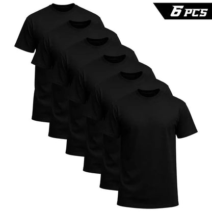 100% cotton T-shirt, black and white mix