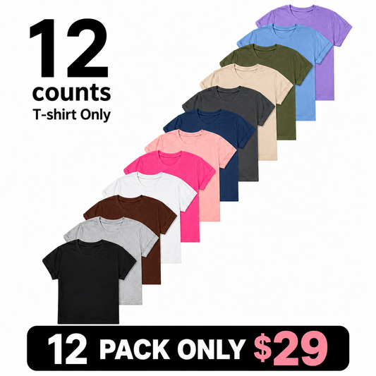 【Limited Time Deal】100% Cotton T-Shirts (Unisex)