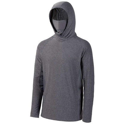 Men’s UPF 50+ Long Sleeve Fishing Hoodie with UV Neck Gaiter